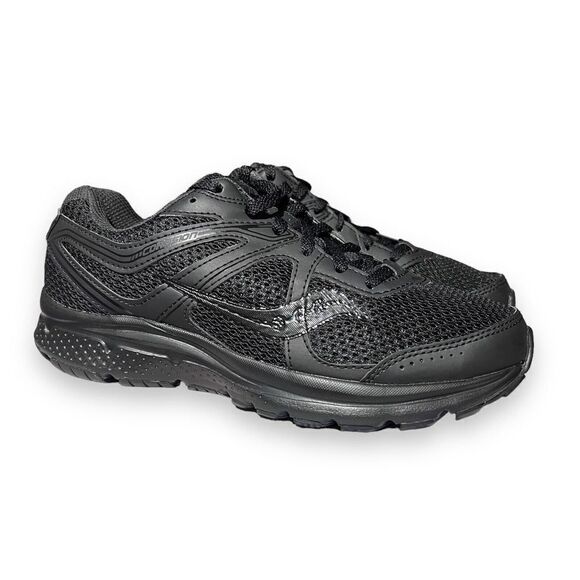 Saucony Shoes Grid Cohesion II Womens 8.5 Wide Black Running Sneakers S10421-4 - Picture 1 of 11